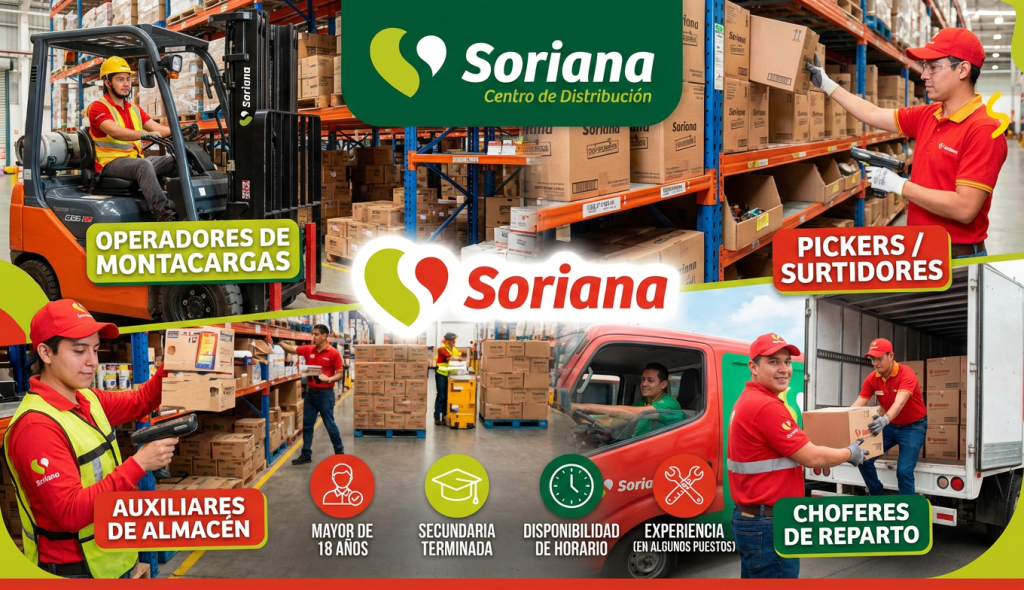 Empleos en Soriana Centros de Distribución